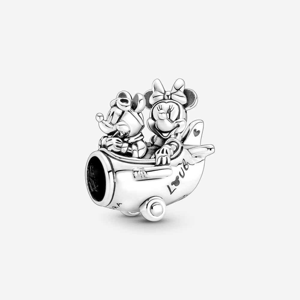 Disney, charm L'aereo di Mickey Mouse & Minnie - 790108C00 - Simmi Gioiellerie -Charm