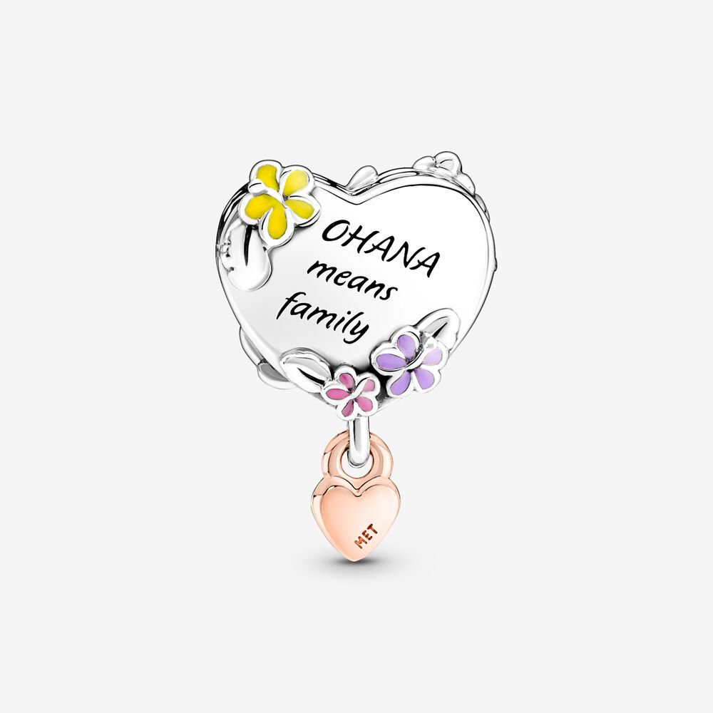 Disney, Charm Lilo & Stitch, Ohana - 781682C01 - Simmi Gioiellerie -Charm