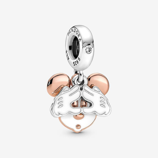 Disney, Charm Pendente Mickey Mouse, "Be Yourself" - 780112C01 - Simmi Gioiellerie -Charm