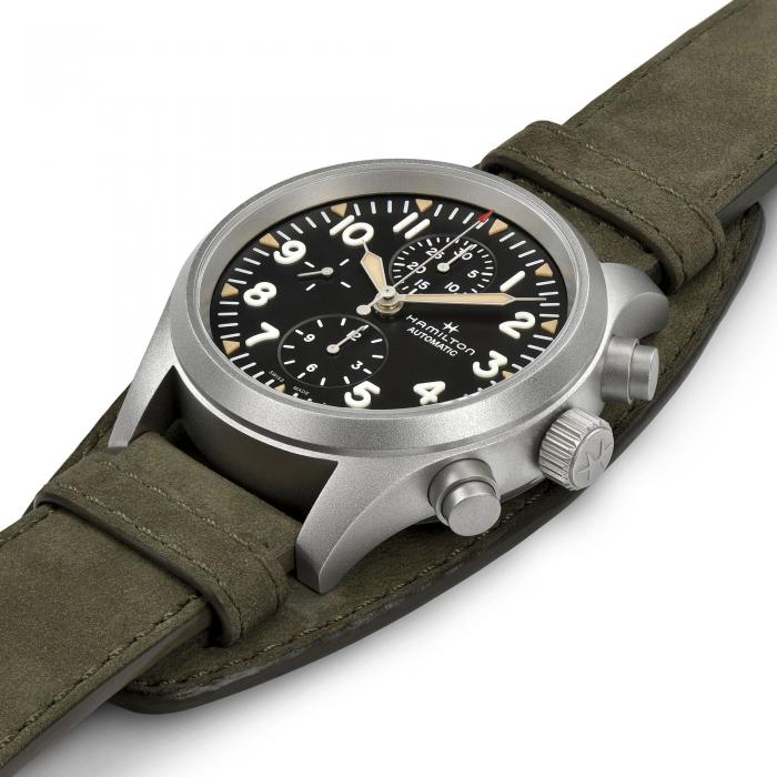 Khaki Field Auto Chrono Carica automatica | 44mm | H71706830 - Simmi Gioiellerie -Orologi